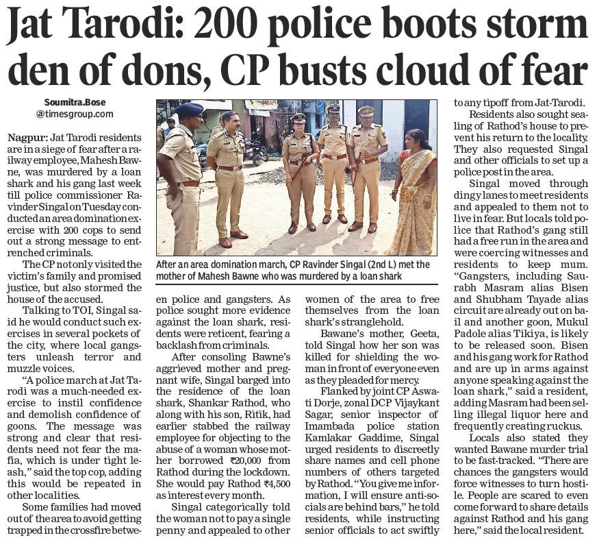 200 police stromden of dons, CP busts cloud of fear- Dr. Ravinder Singal