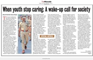 When you stop caring A wake-up call for society - Dr. Ravinder Singal